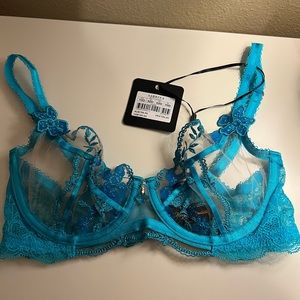 Honey Birdette Sabrina turquoise bra 32d/34c